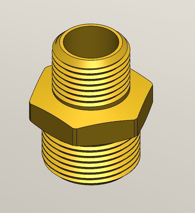 螺纹接头六角适配器G3_4”至G1_2”